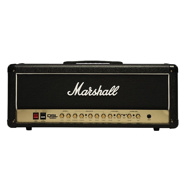 马歇尔(Marshall)吉他音箱 DSL100HR电吉他音箱 全电子管箱头马勺电吉他音响 共振双混响 375W