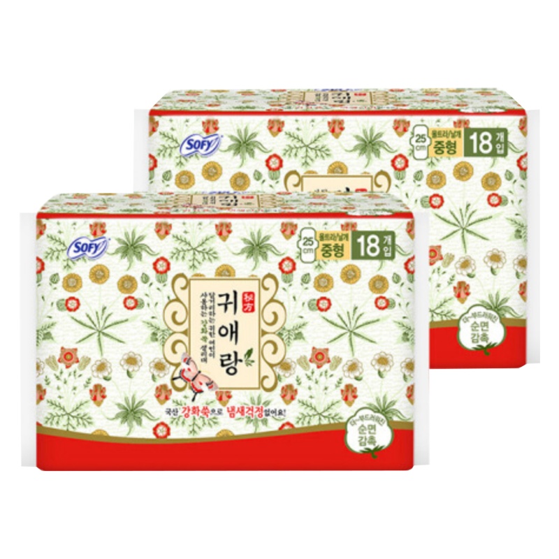 贵爱娘(贵艾朗)艾草系列卫生巾日用棉柔卫生巾25cm 36片