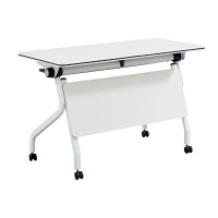 科朔 折叠桌条桌长条会议桌翻版桌会议桌1400W*400D*750H FT-14314