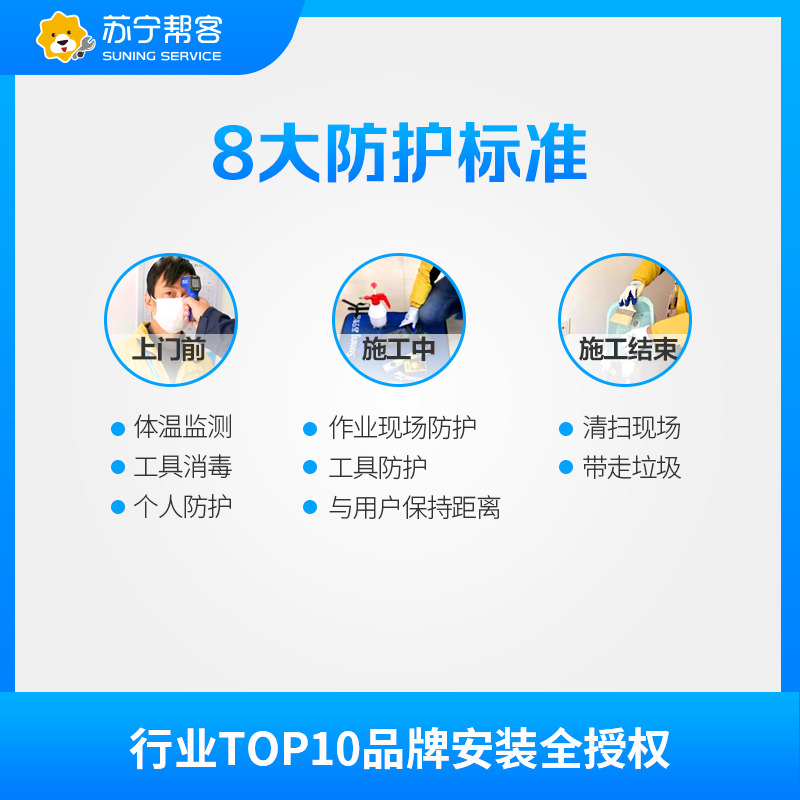 3匹中央空调风管机系统安装服务 含7米管线 帮客上门服务高清大图