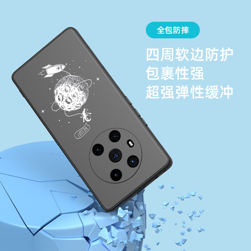 Apple iPhone 13 定制手机壳炫彩肤感壳(古董白)【传图定制 邮寄到家】