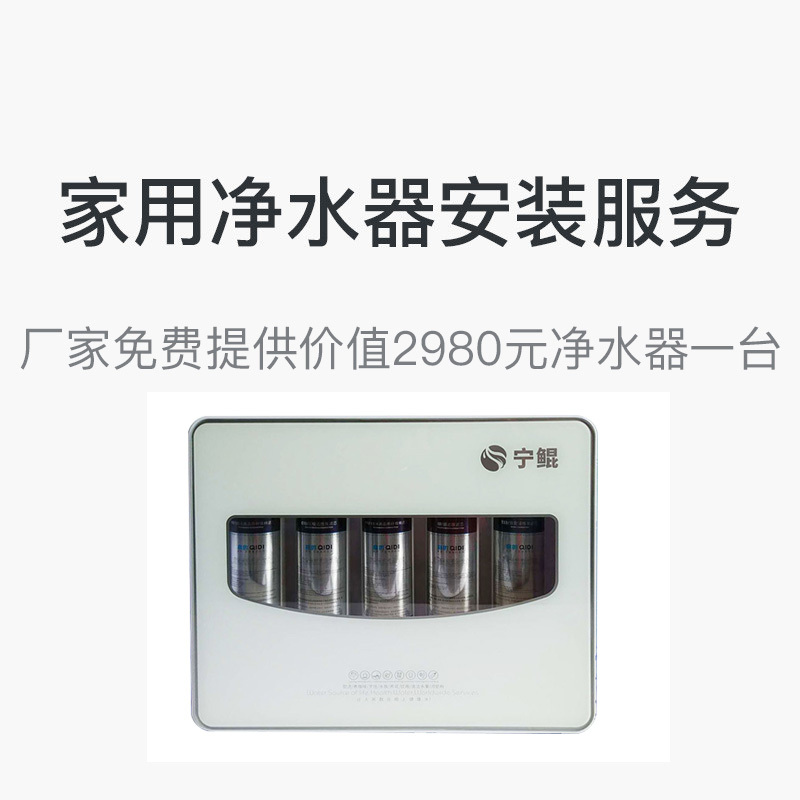 家用净水服务宝 净水安装服务 含净水机一台和3米PE管线高清大图