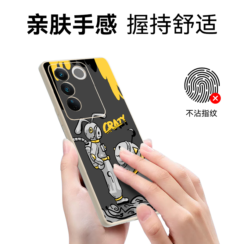 OPPO Reno 10 Pro 定制肤感硅胶手机壳(古董白)【传图定制 包邮到家】