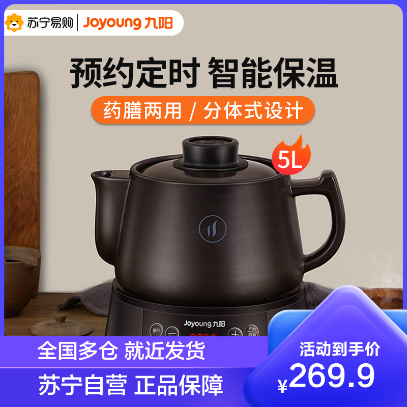 养生壶 5l大容量 耐热陶瓷 液体加热器 智能药膳煲家用 dgd5003bq