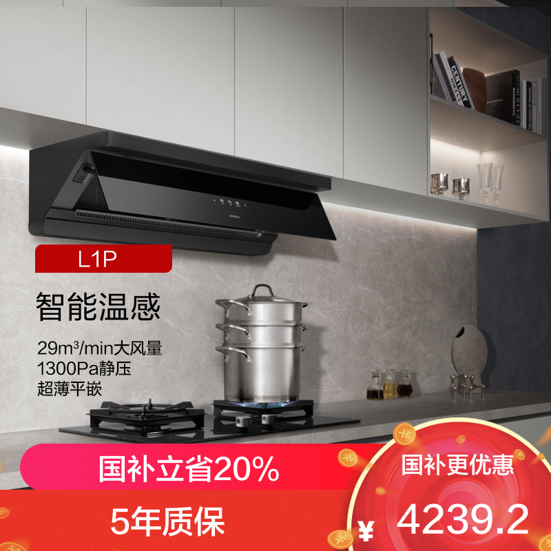 老板(ROBAM) 智能大吸力 顶侧一体67A7油烟机 L系列油烟机CXW-260-67A7-L1P