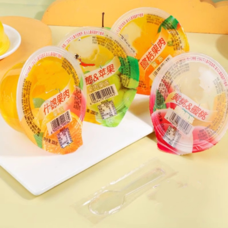 霸气大碗果肉果冻200克x12杯 0脂肪4口味