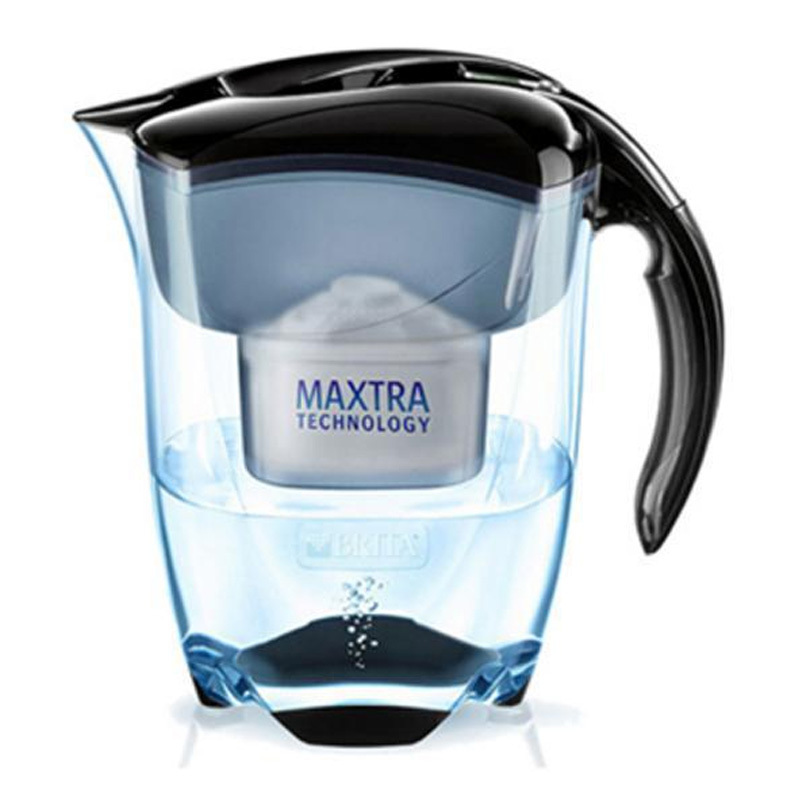 [尊享系列]碧然德(BRITA)过滤净水器 台上式家用滤水壶 净水壶 Elemaris尊享系列3.5L(黑色)1壶1芯