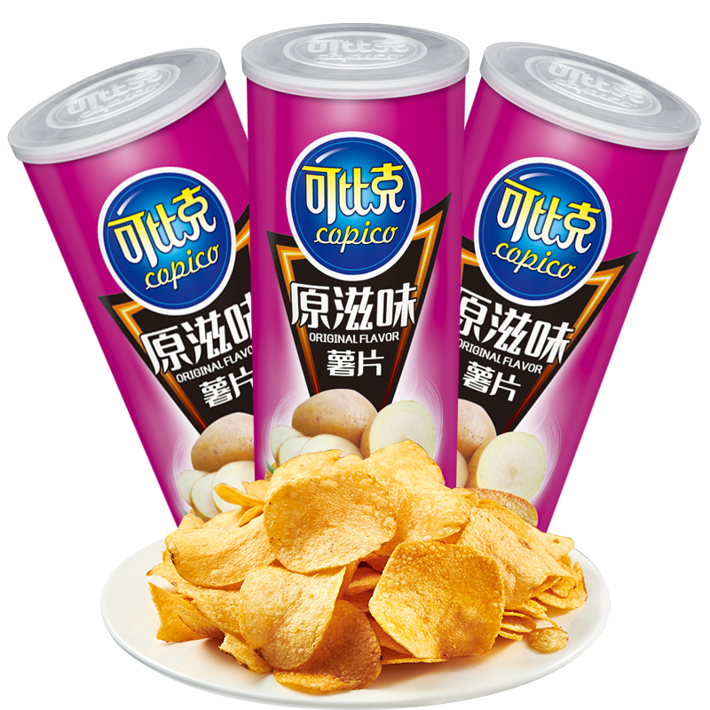 可比克薯片原味105g3