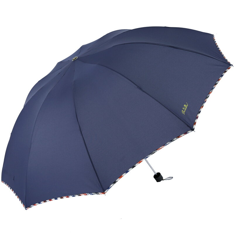天堂 3311E碰击布晴雨三折伞 DX0027 晴雨两用伞 （把）