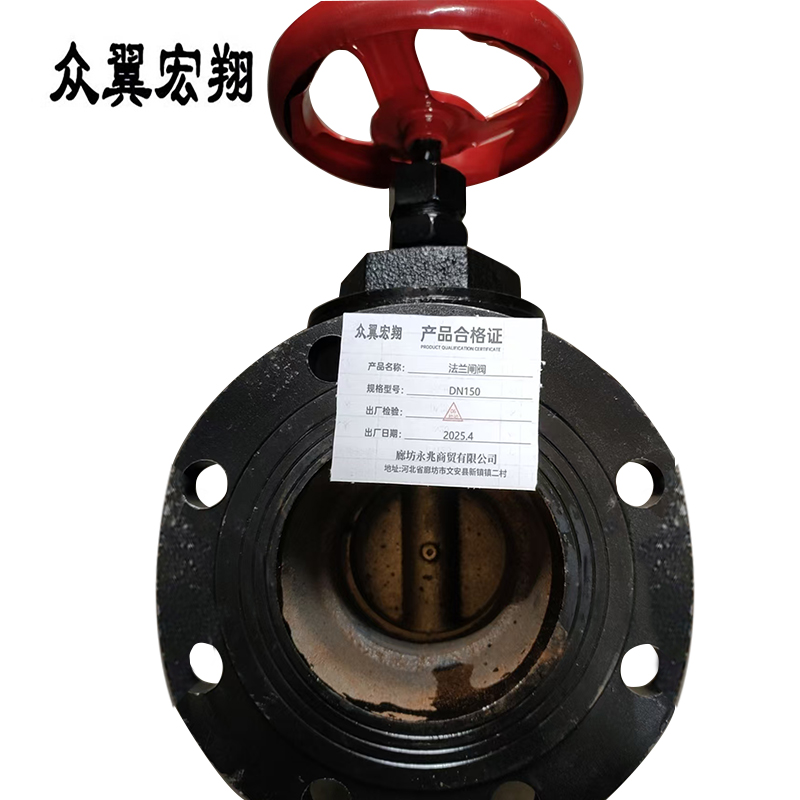 众翼宏翔 法兰闸阀 DN150 台高清大图