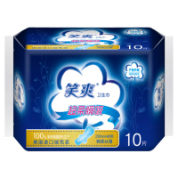 笑爽卫生巾超柔瞬吸290mm夜用棉柔丝薄10片