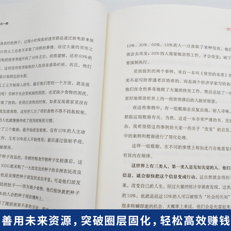 [醉染正版]会赚钱的人想的不一样 你的一本理财财富自由之路书用钱赚钱成功励志金融投资理财致富暴富的书籍经商做生意创业思维高清大图