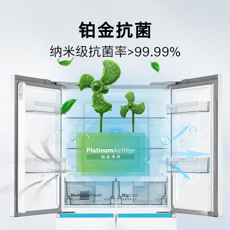 博世全域智净M8轻享版十字门冰箱K5C821E23C图片