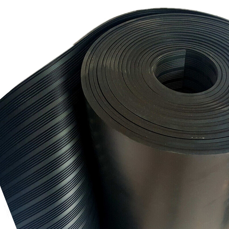 天空桥 高压绝缘垫 黑色条纹5mm*1m*5m 卷高清大图