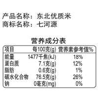 七河源东北优质大米10kg 当季圆粒大米