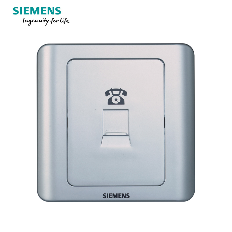 西门子(SIEMENS)开关插座 远景彩银系列电话插座5TG01201CC122
