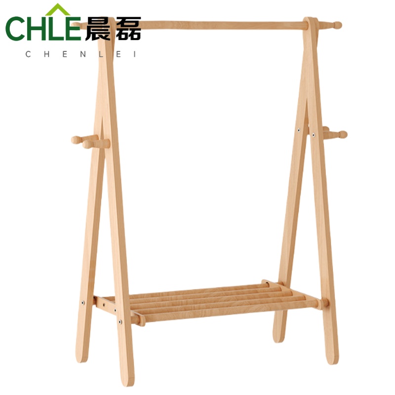 晨磊榉木衣帽架120*46*150cm/个高清大图
