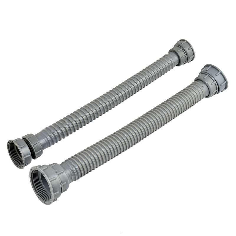 48mm双头接管水连接配件58厨房下水管两通排水管45水管软管塑料