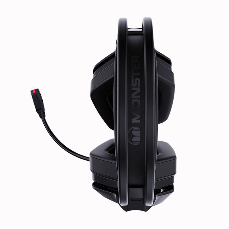 魔声monstern1电竞游戏耳机立体环绕声黑色35usb接口听声辨位吃鸡耳机