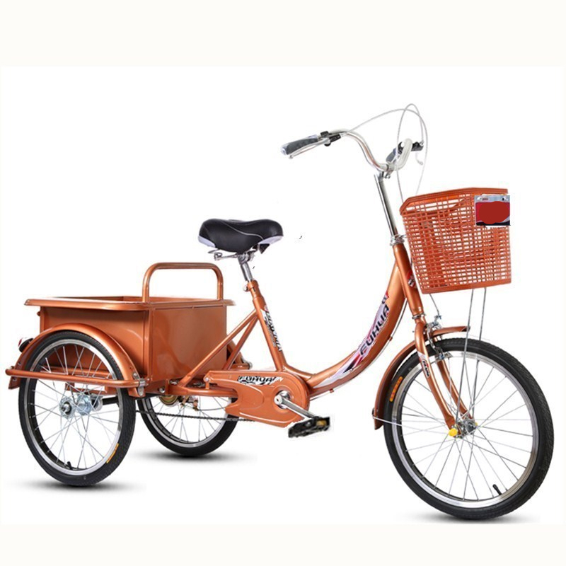 王太医新款老年人力三轮车老人代步车脚踏脚蹬三轮车成人自行车轻便