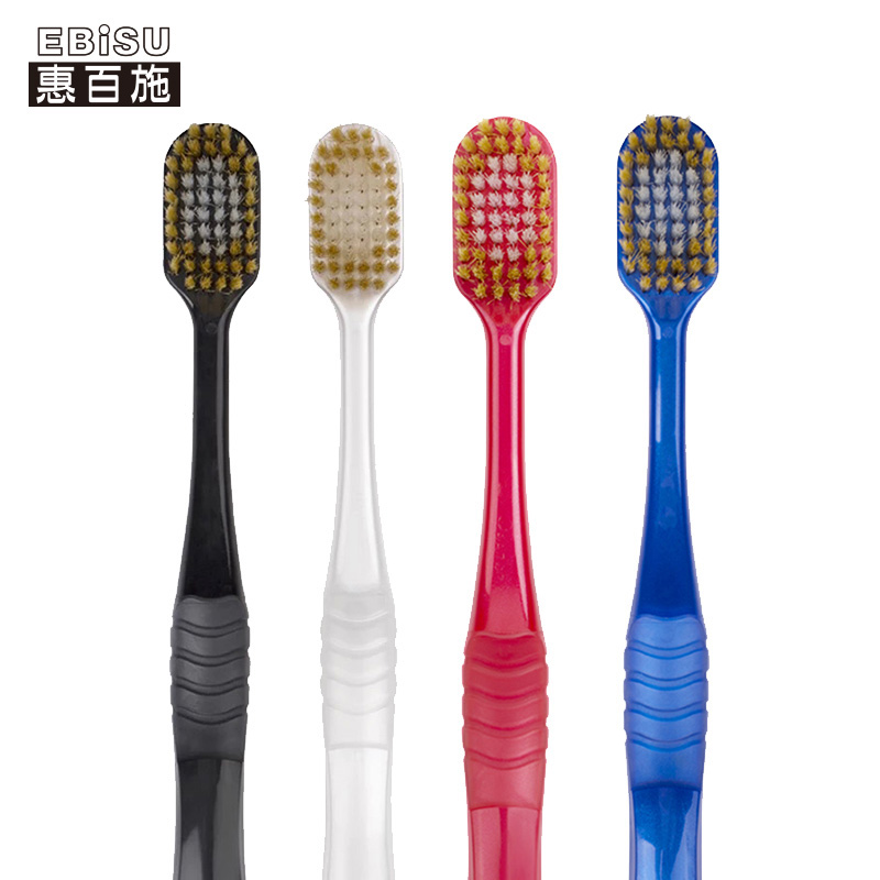 惠百施6列54孔舒适倍护宽头牙刷 软毛 牙龈出血高清大图