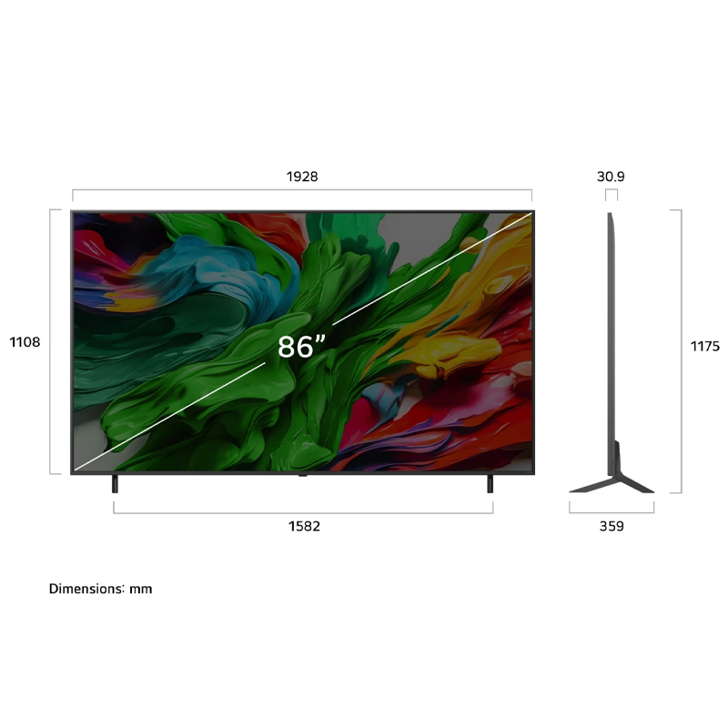 [2025款]LG 86QNED85AC 86英寸 QNED evo AI MiniLED 4K液晶电视高清大图