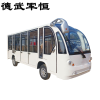 德武军恒电动观光车电动巡逻车全封闭14座摆渡车7500瓦+72v200ah*12只铅酸电池刹车助力方向助力