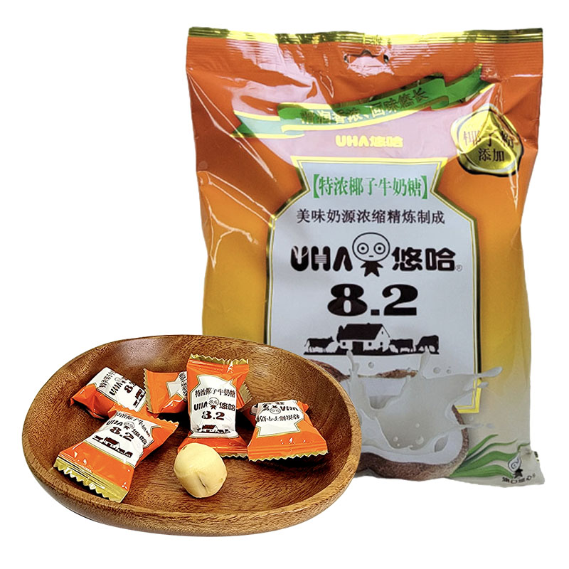 悠哈奶糖UHA牛奶糖特浓牛奶糖袋装300g结婚喜糖零食品高清大图