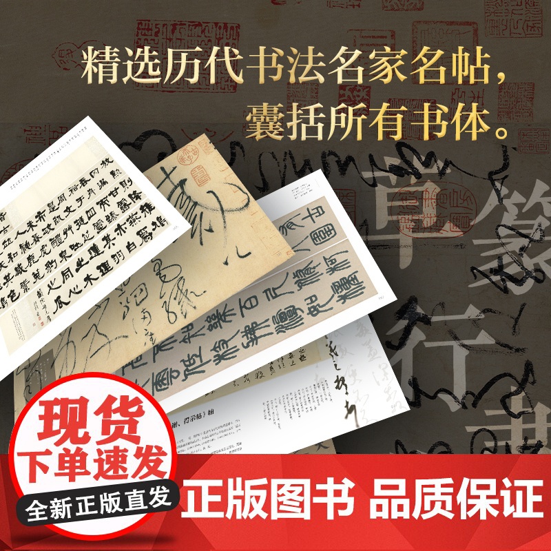 看书法 一定要知道的100幅中国传世书法 名家书法墨迹 王羲之快雪时晴贴王献之中秋帖王珣伯远帖 书法视觉盛宴 临帖范本高清大图