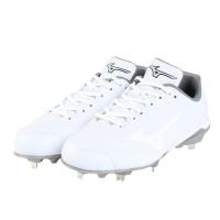 美津浓(Mizuno)轻量4E加宽棒球鞋透气防滑耐磨户外运动鞋 White 41