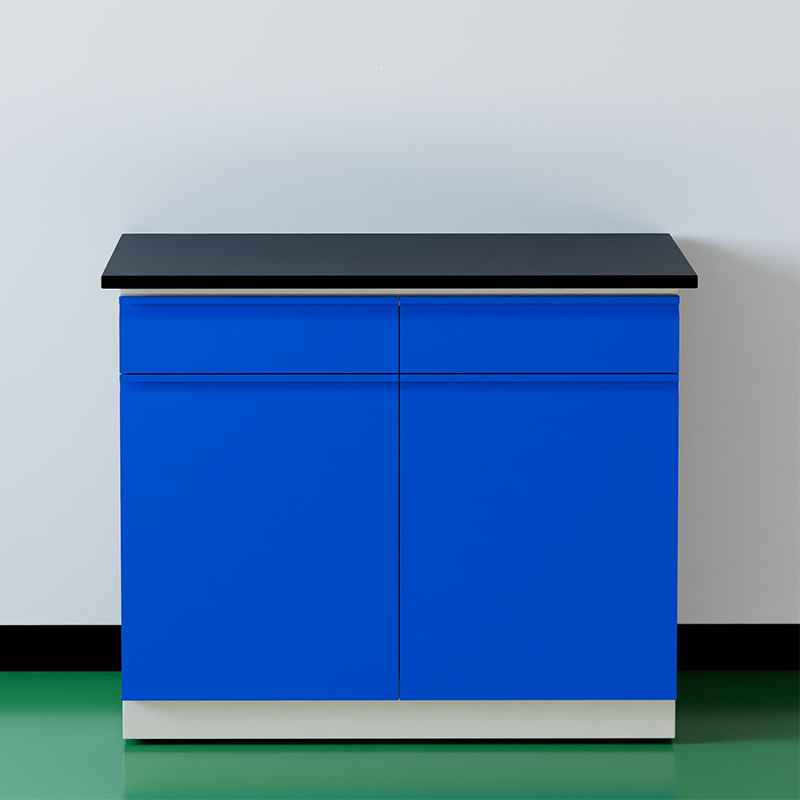 臻远 ZY5052708 实验台实验室 工作台实验桌操作台 全钢深蓝1米边台高清大图