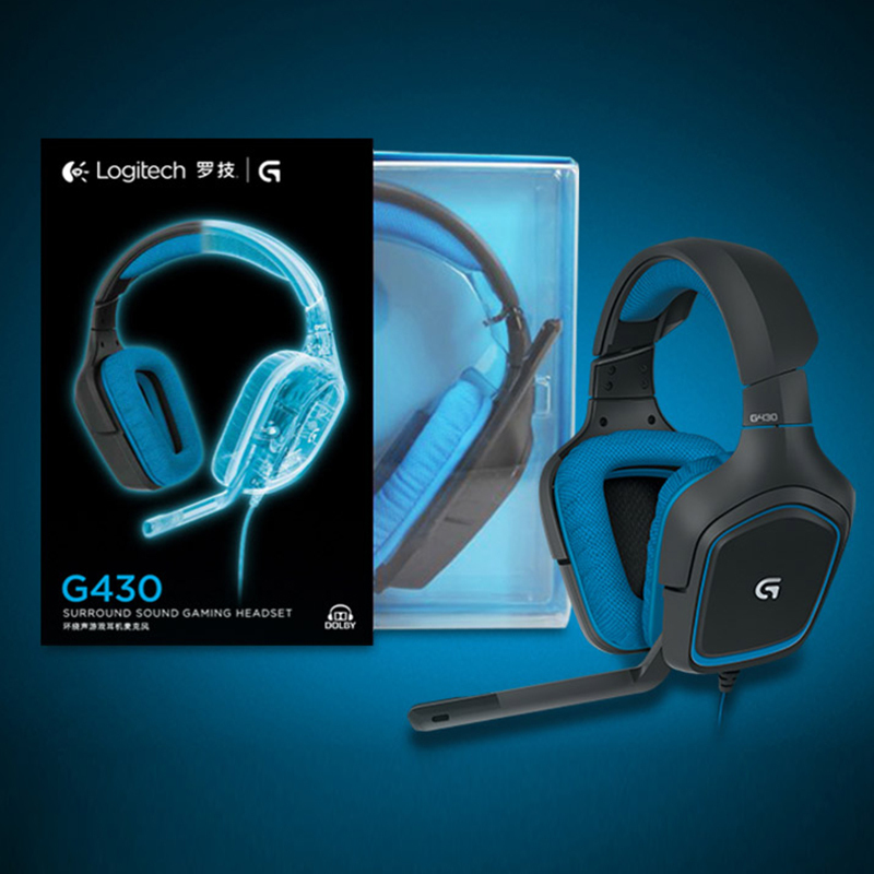 罗技(Logitech)G430 7.1声道游戏头戴式耳机 电脑电竞耳机耳麦
