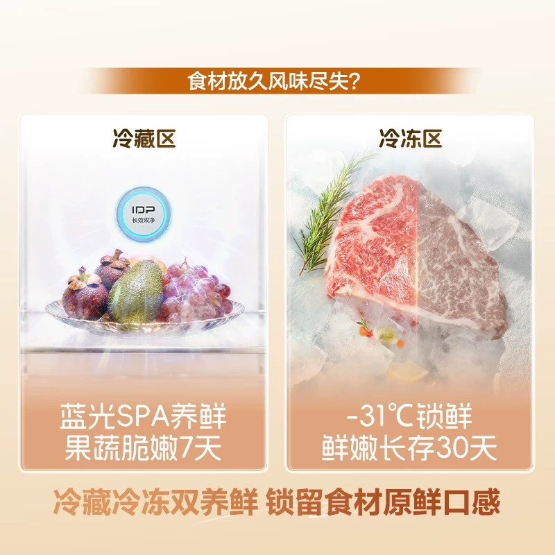 容声526升级 战神573L双系统法式多门零嵌入式家用电冰箱BCD-573N40FQLAD白高清大图