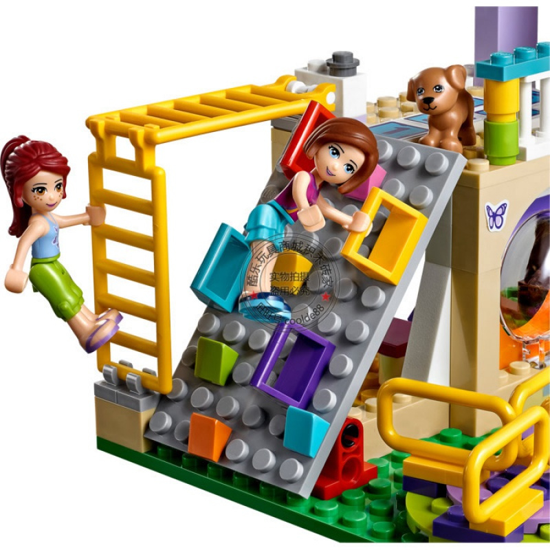 女孩好朋友系列心湖城市游乐广场房子兼容乐高拼装积木玩具41325大