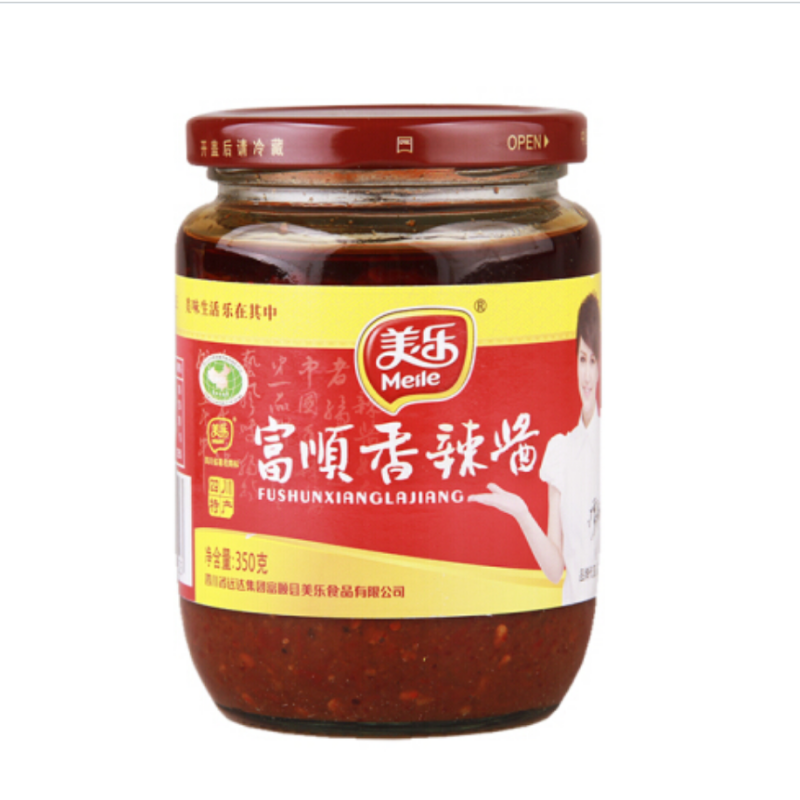 CCSM 富顺香辣酱 350g*12瓶 四川辣酱 拌菜拌面夹馍佐餐蘸料