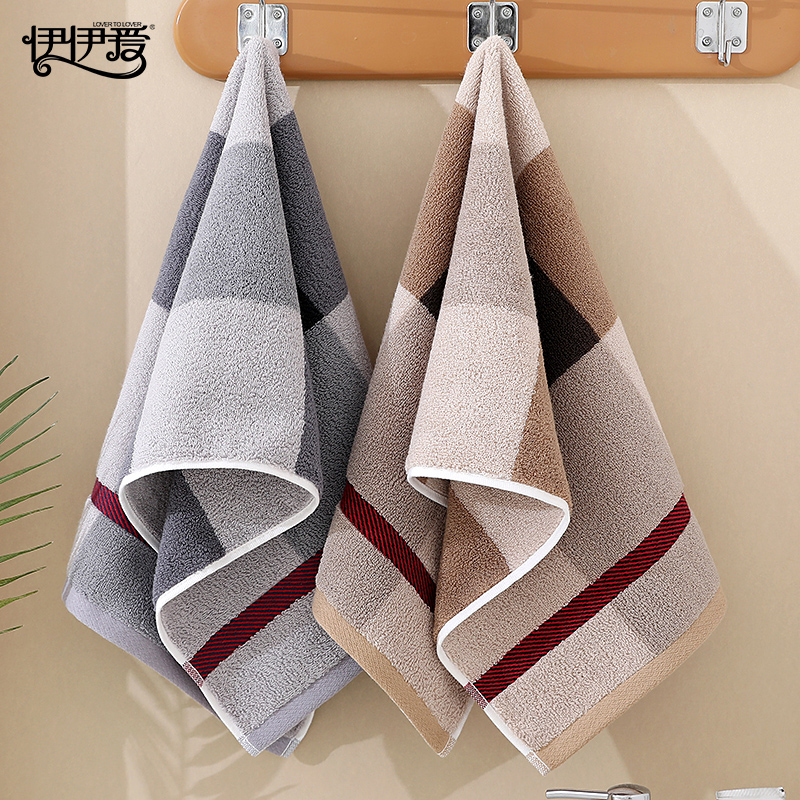 伊伊爱 YZDQBH0252225 方块克罗地亚毛巾 34*75cm（单位：条）高清大图