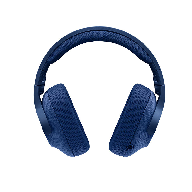 罗技(Logitech) G433 7.1 头戴式有线耳机 自定义环绕声效吃鸡游戏降噪耳机麦克风 时尚舒适便携-蓝色