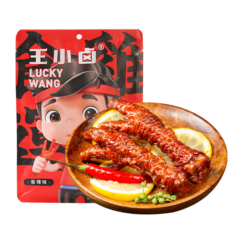 王小卤虎皮鸡爪香辣味200g*3袋