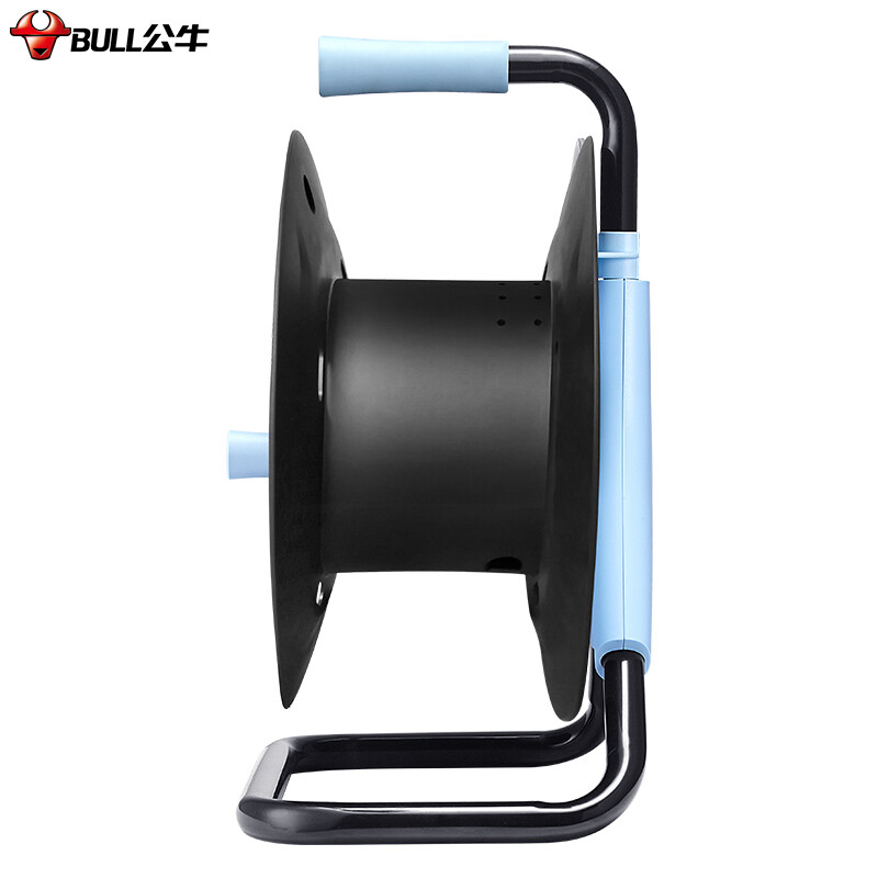 公牛(BULL)过热保护16A大功率电缆卷盘插座 GN-804D 4位无线卷线盘 (需自行接线和插头)高清大图