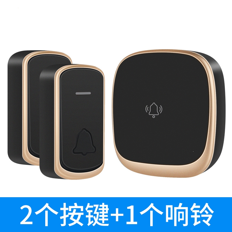 古达远距离门铃无线家用一拖二智能电子遥控免插电老人呼叫器商用玲