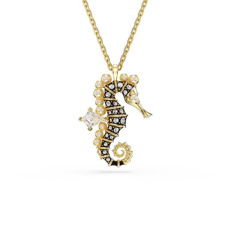 Swarovski女士新款Idyllia吊坠项链 个性优雅精致轻奢俏皮海马饰品 送女友