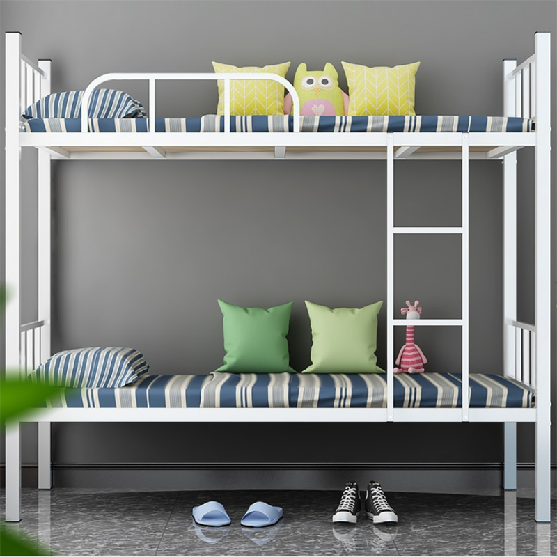 沃盛铁艺双层床单位钢制上下铺铁架床员工宿舍床高低钢架床90cm宽