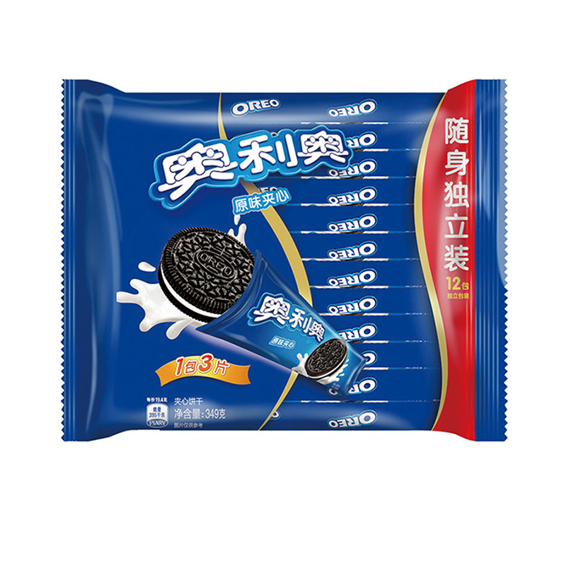 奥利奥(OREO) 夹心饼干 零食 原味349g