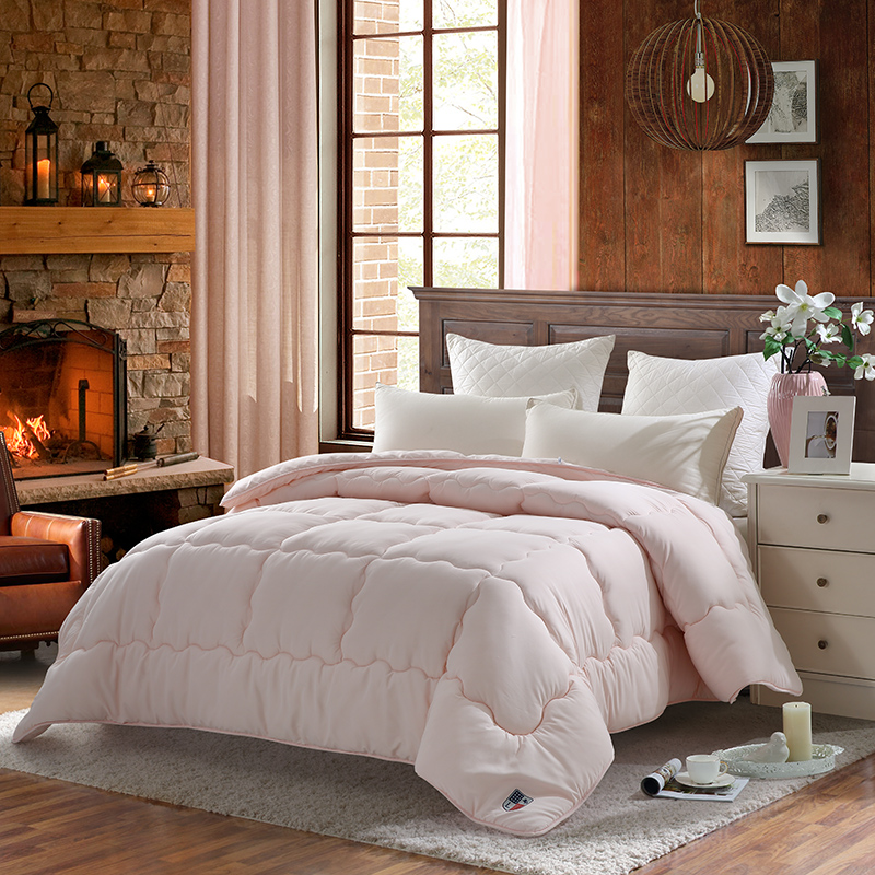 LOVO 纤维被子春秋被冬被 四孔纤维春秋被白 洋洋繁花 艺芸四孔 轻柔洋洋高清大图