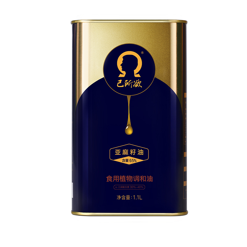 己所欲亚麻籽油调和款单瓶1.1L