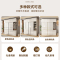 欧梵森 奶油风衣柜家用卧室现代简约推拉门大衣橱经济小户型收纳储物柜