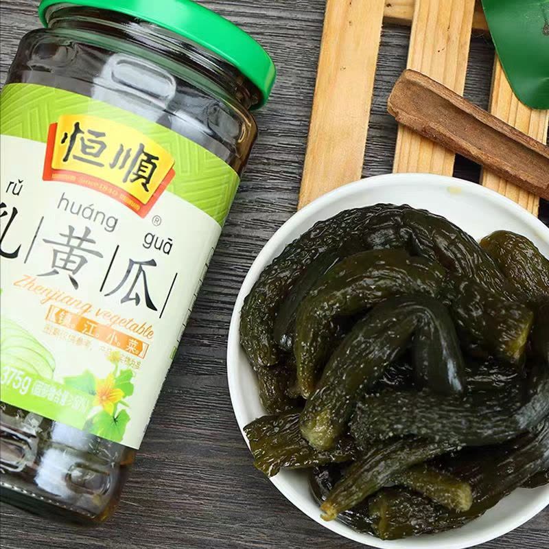 恒顺酱瓜乳黄瓜瓶装0.375克国产酱腌菜经典风味开胃小菜图片