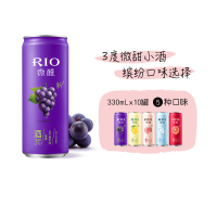 锐澳(RIO)洋酒 鸡尾酒 预调酒 微醺系列组合 330ml*10罐(微醺4种口味*2+乳酸菌*2)