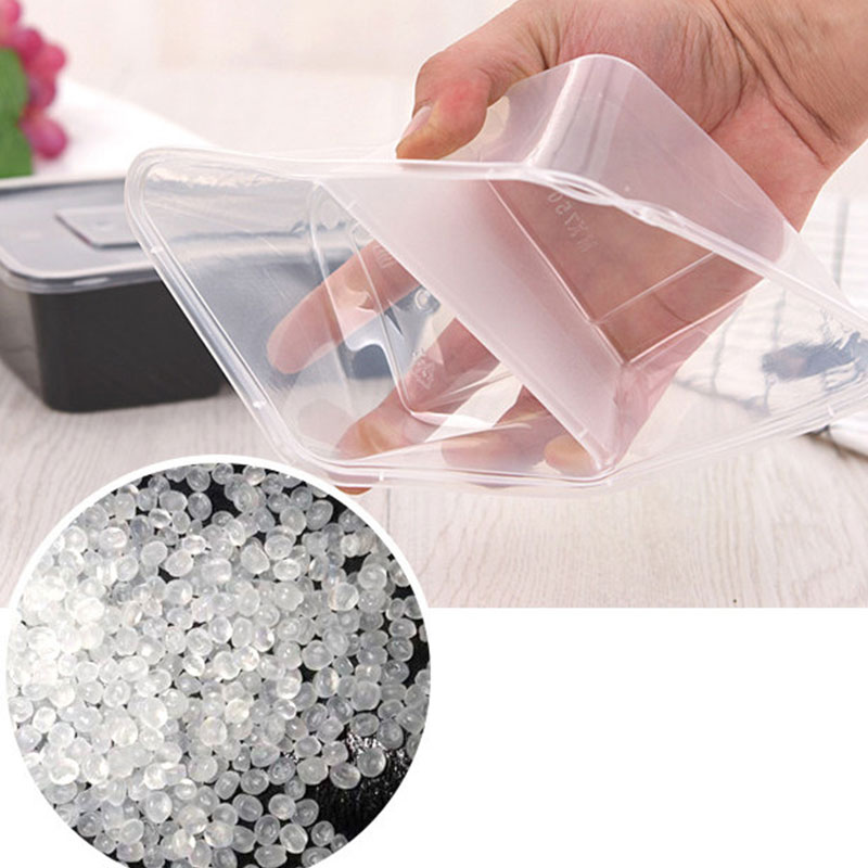 是尚 一次性餐盒 方形双分格盒 750ml 300套装 1箱高清大图