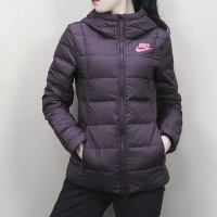 耐克女装防风外套修身保暖运动羽绒服854863-652